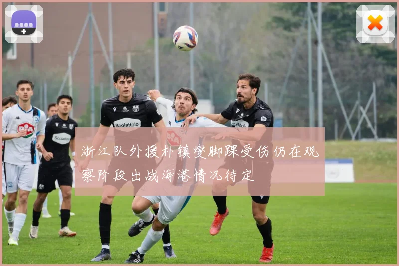 浙江队外援朴镇燮脚踝受伤仍在观察阶段出战海港情况待定