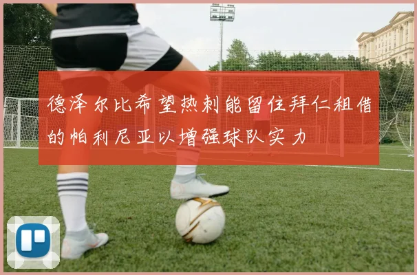 德泽尔比希望热刺能留住拜仁租借的帕利尼亚以增强球队实力